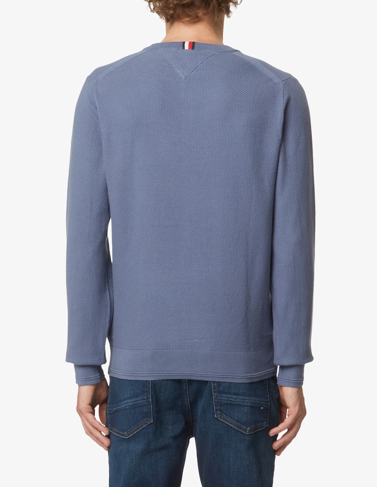 rinascente Tommy Hilfiger Structured cotton sweater - Blue