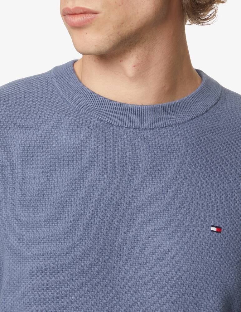 rinascente Tommy Hilfiger Structured cotton sweater - Blue