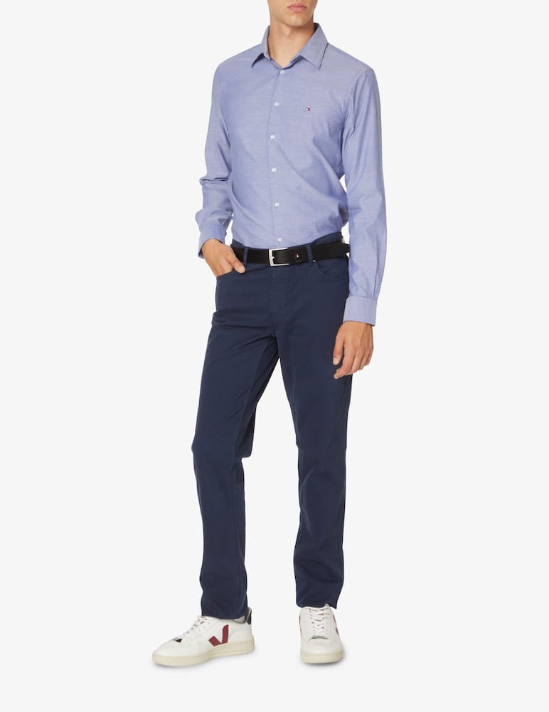 rinascente Tommy Hilfiger Camicia manica lunga dobby pois - Blu