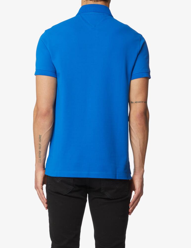 rinascente Tommy Hilfiger Slim stretch small flag polo - Blue