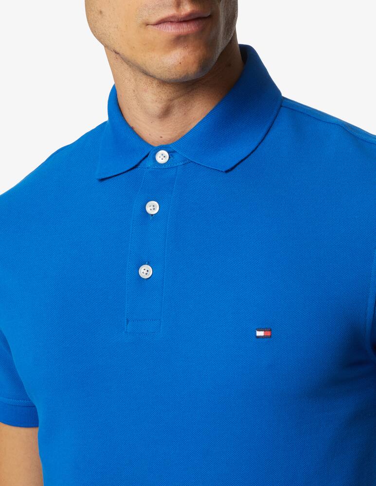 rinascente Tommy Hilfiger Slim stretch small flag polo - Blue