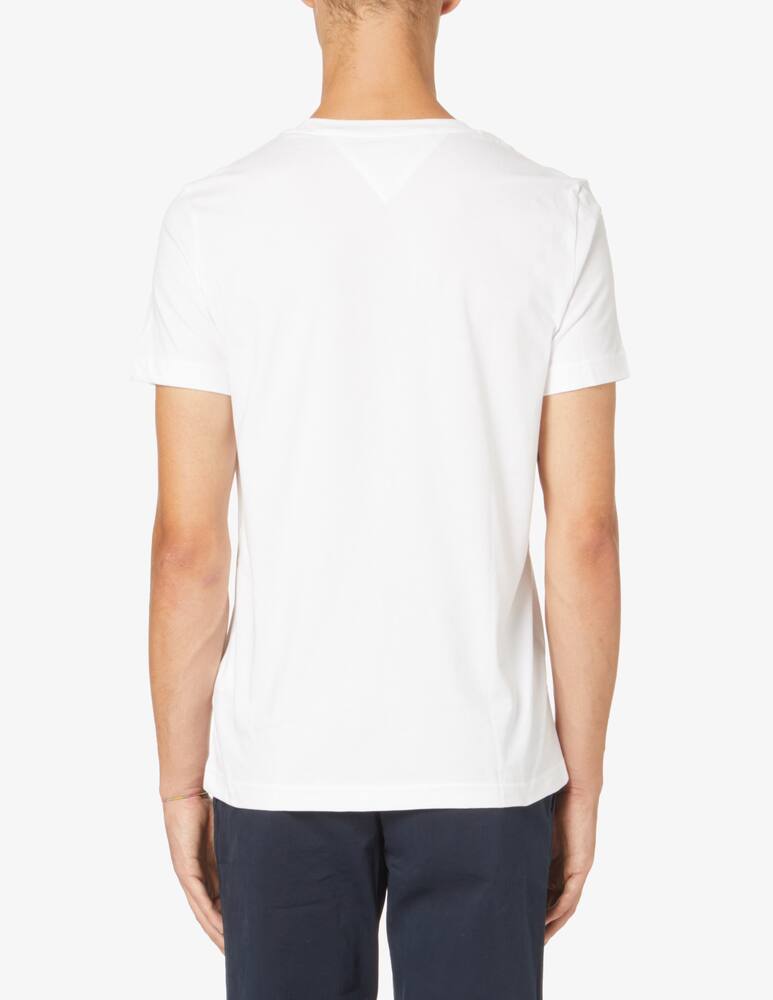 rinascente Tommy Hilfiger Maglietta manica corta linear flag logo - Bianco