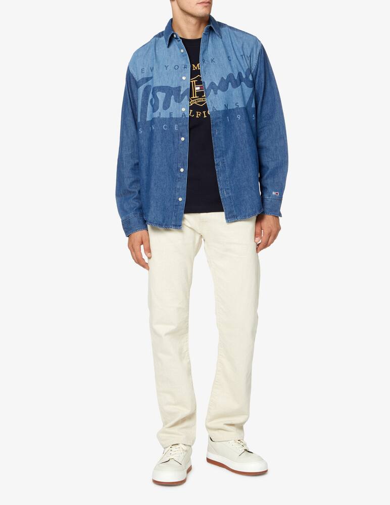 rinascente Tommy Hilfiger Maglietta manica corta logo icon - Blu