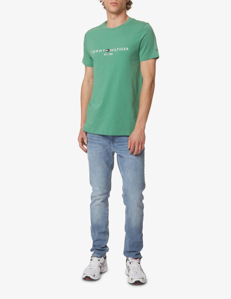 rinascente Tommy Hilfiger Maglietta manica corta logo scritta - Verde