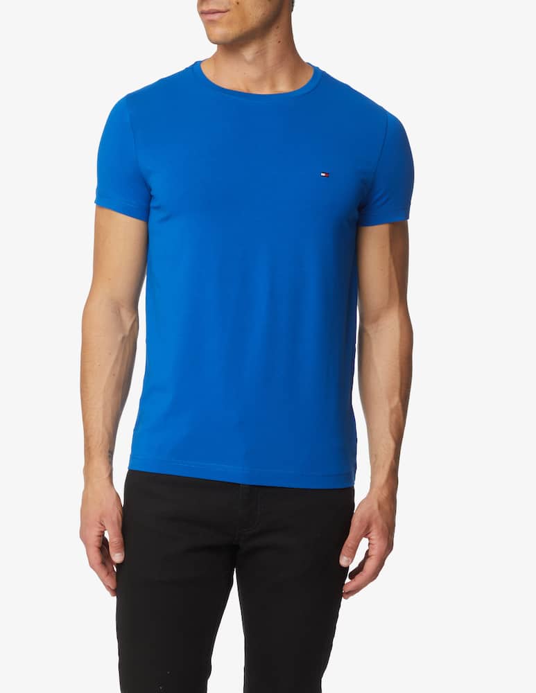 Tommy Hilfiger Maglietta manica corta loghino petto flag - Blu - immagine 1 Tommy Hilfiger Maglietta manica corta loghino petto flag - Blu - immagine 1