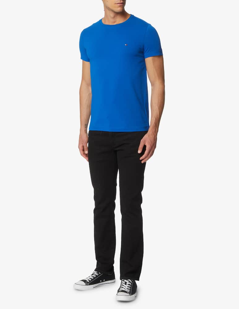 Tommy Hilfiger Maglietta manica corta loghino petto flag - Blu - immagine 2 Tommy Hilfiger Maglietta manica corta loghino petto flag - Blu - immagine 2
