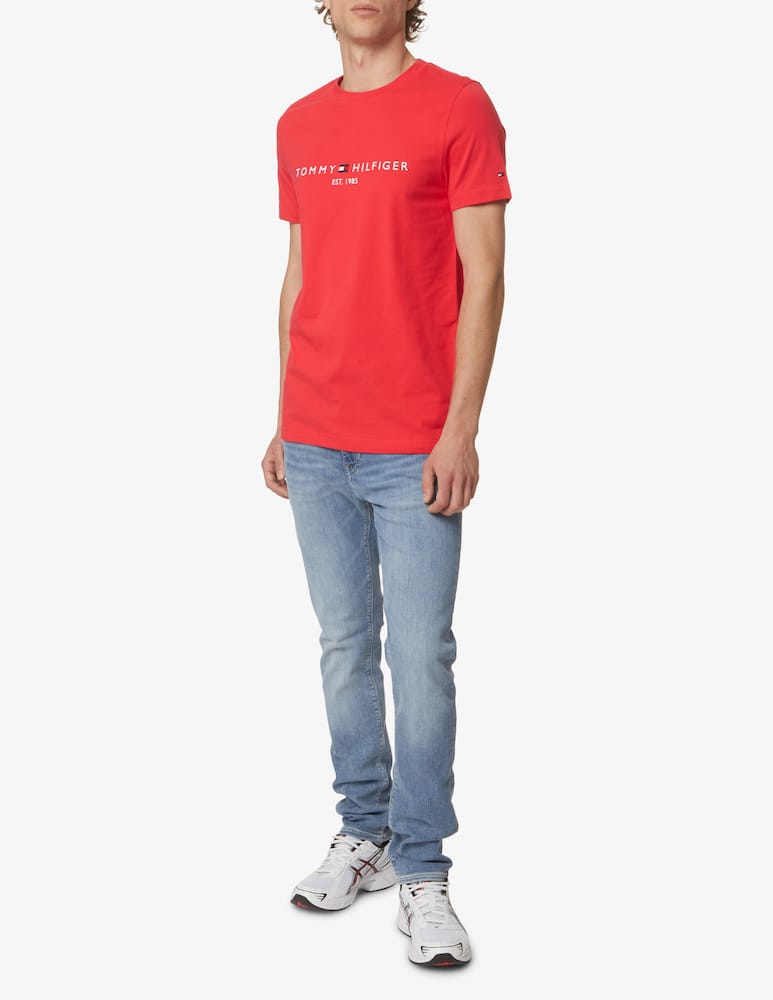 rinascente Tommy Hilfiger Maglietta manica corta logo scritta - Rosso