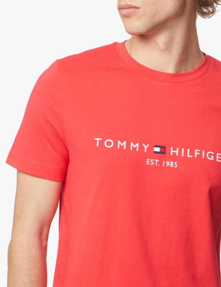 rinascente Tommy Hilfiger Maglietta manica corta logo scritta - Rosso
