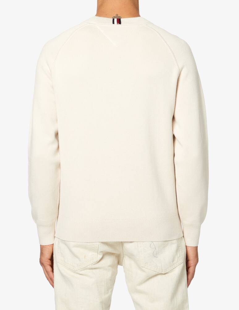 rinascente Tommy Hilfiger Washed cotton archived sweater - White