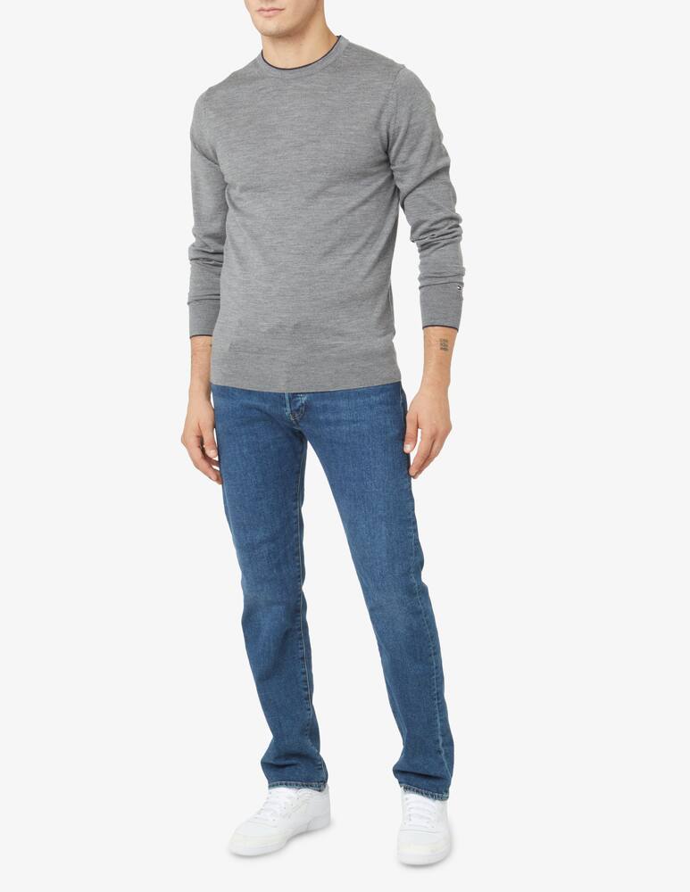 rinascente Tommy Hilfiger Maglia girocollo merino collo capovolto - Grigio