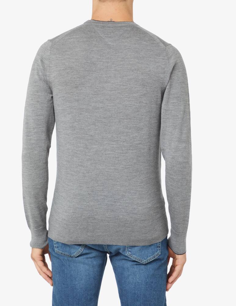 rinascente Tommy Hilfiger Maglia girocollo merino collo capovolto - Grigio