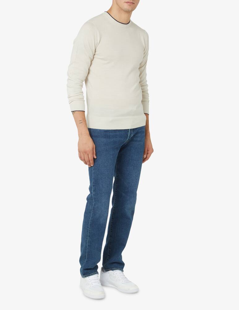 rinascente Tommy Hilfiger Maglia girocollo merino collo capovolto - Beige