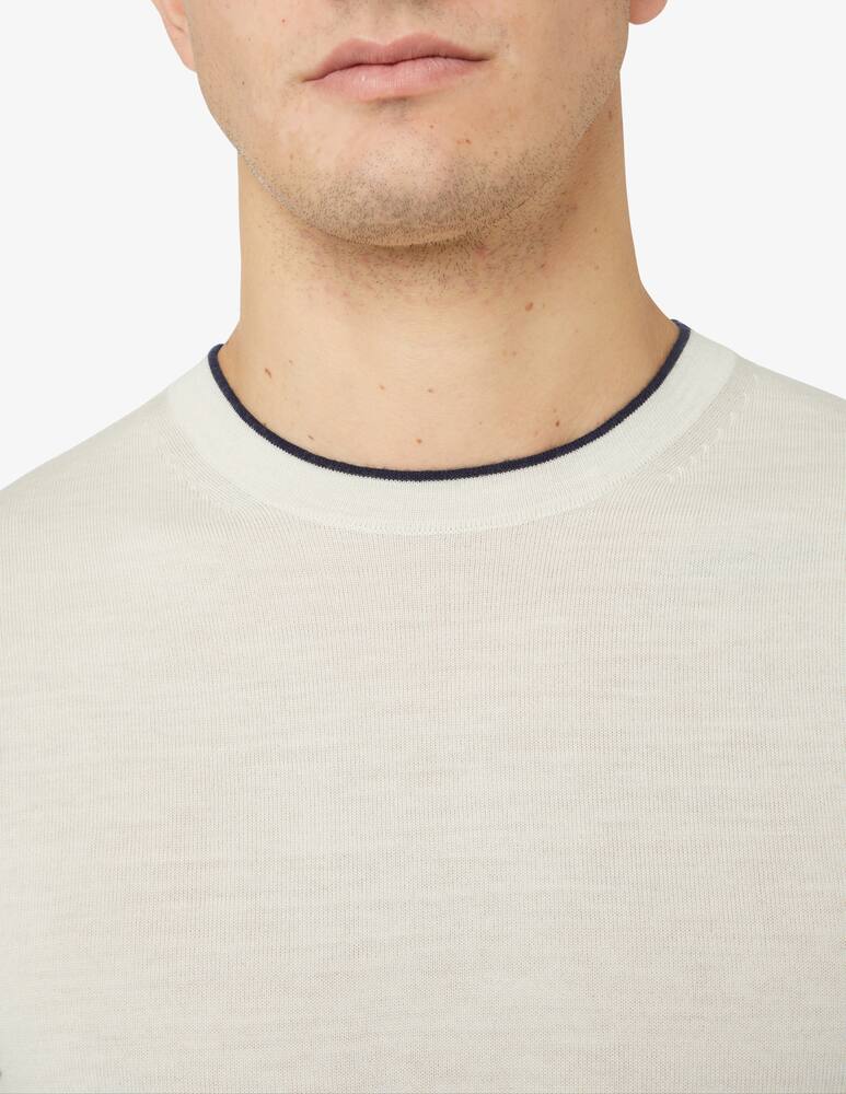 rinascente Tommy Hilfiger Maglia girocollo merino collo capovolto - Beige