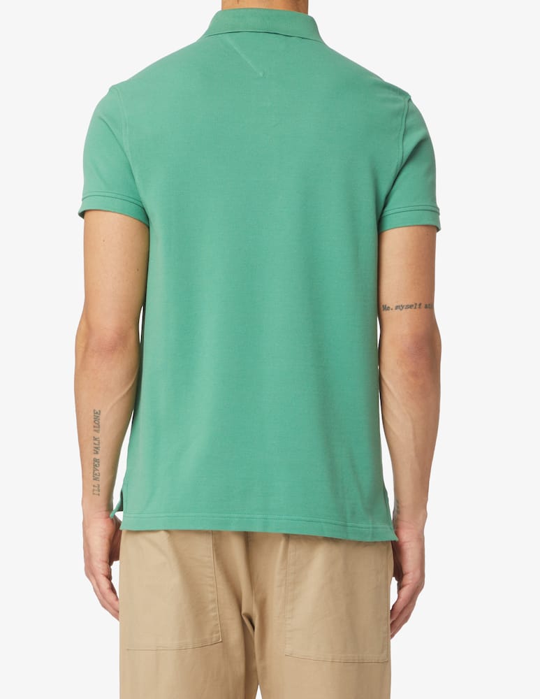 rinascente Tommy Hilfiger Polo manica corta slim stretch flag loghino - Verde