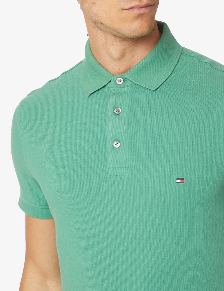 rinascente Tommy Hilfiger Polo manica corta slim stretch flag loghino - Verde
