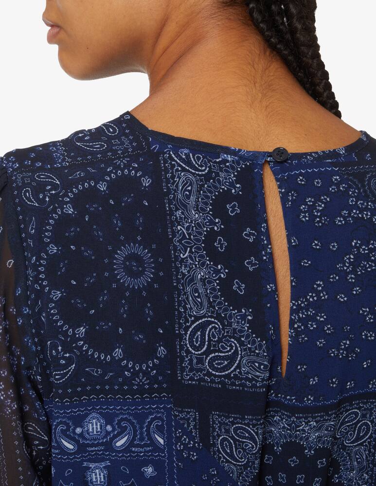 rinascente Tommy Hilfiger Paisley mini dress - Blue