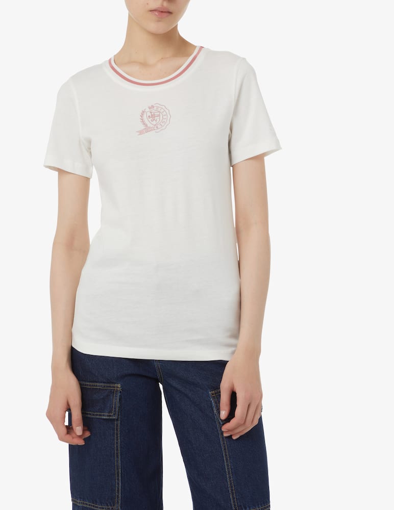 Tommy Hilfiger Icon slim crewneck top - White - picture 1