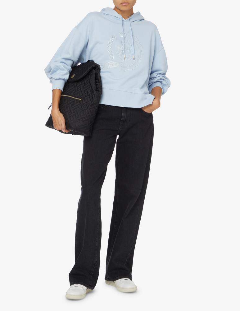 rinascente Tommy Hilfiger Icon relaxed hoodie - Light blue