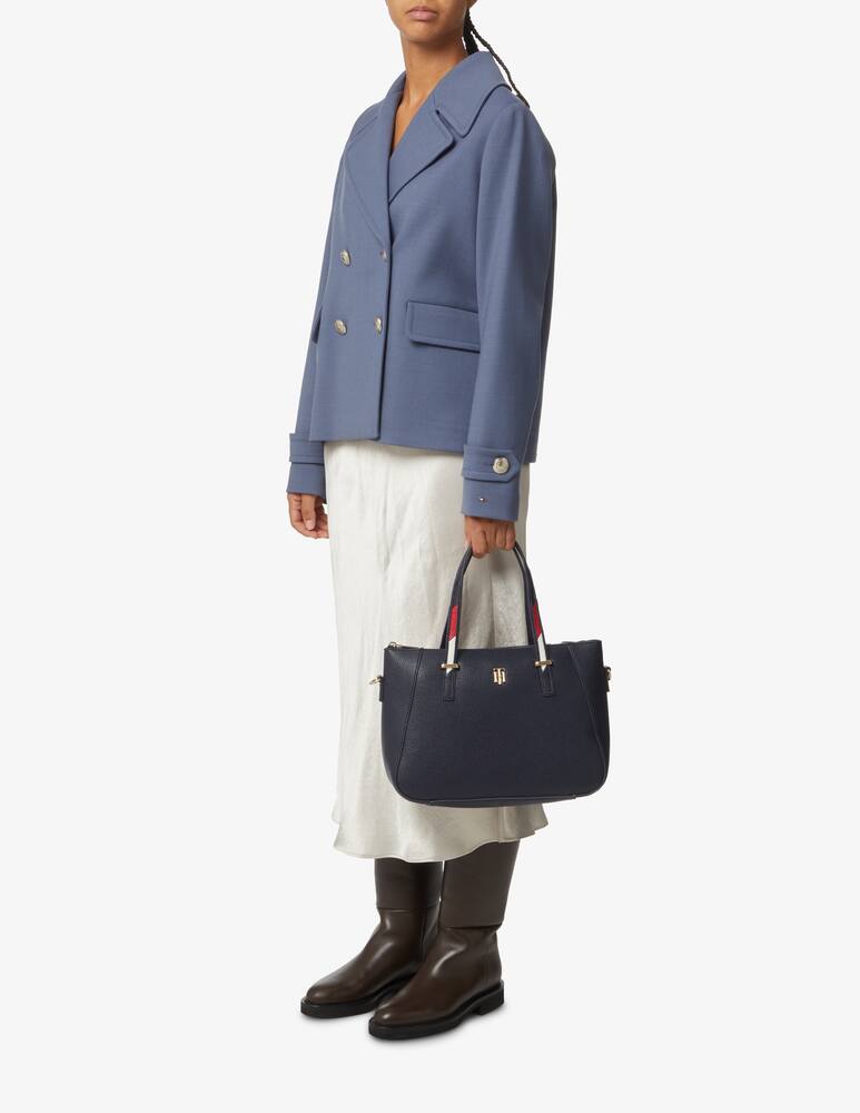 rinascente Tommy Hilfiger Wool blend peacoat coat - Blue