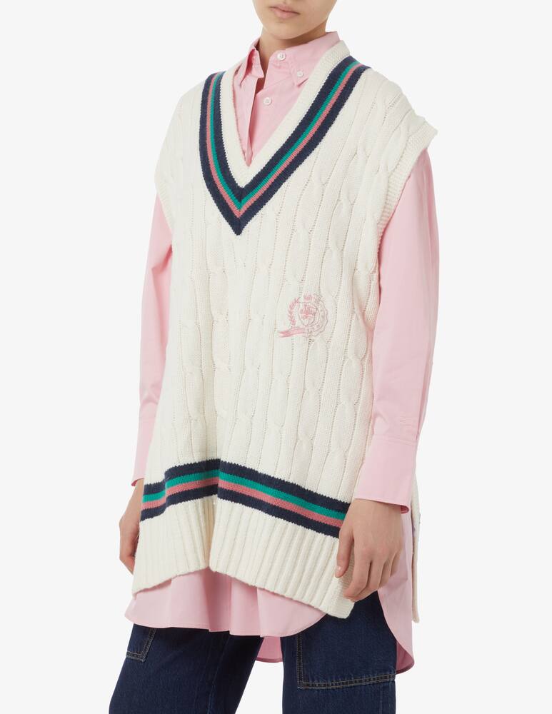 Tommy Hilfiger Icon v-neck vest sweater - Pink - picture 1 Tommy Hilfiger Icon v-neck vest sweater - Pink - picture 1