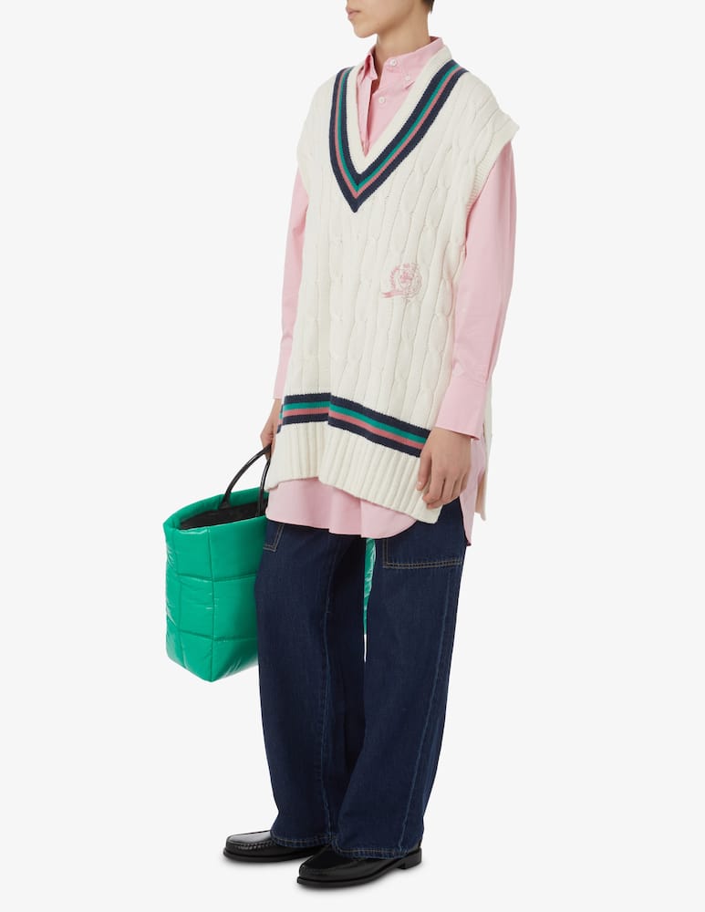 rinascente Tommy Hilfiger Maglione senza manica con scollo V - Rosa