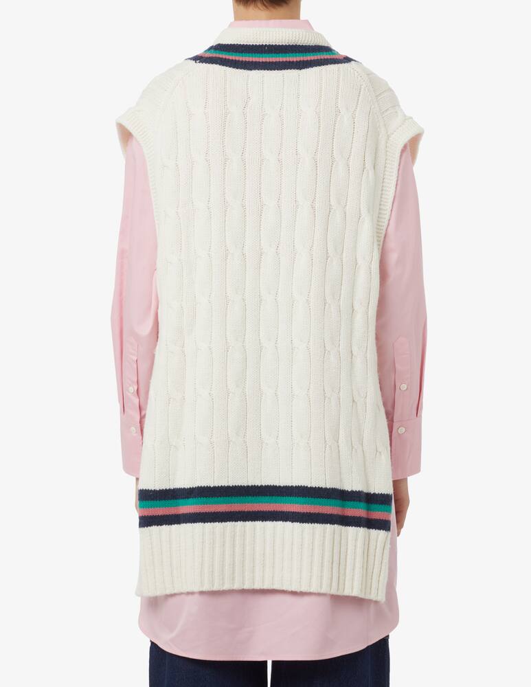 Tommy Hilfiger Icon v-neck vest sweater - Pink - picture 3 Tommy Hilfiger Icon v-neck vest sweater - Pink - picture 3