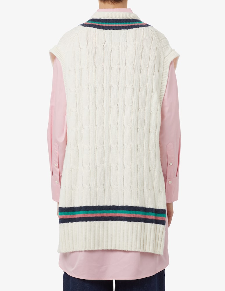 rinascente Tommy Hilfiger Maglione senza manica con scollo V - Rosa