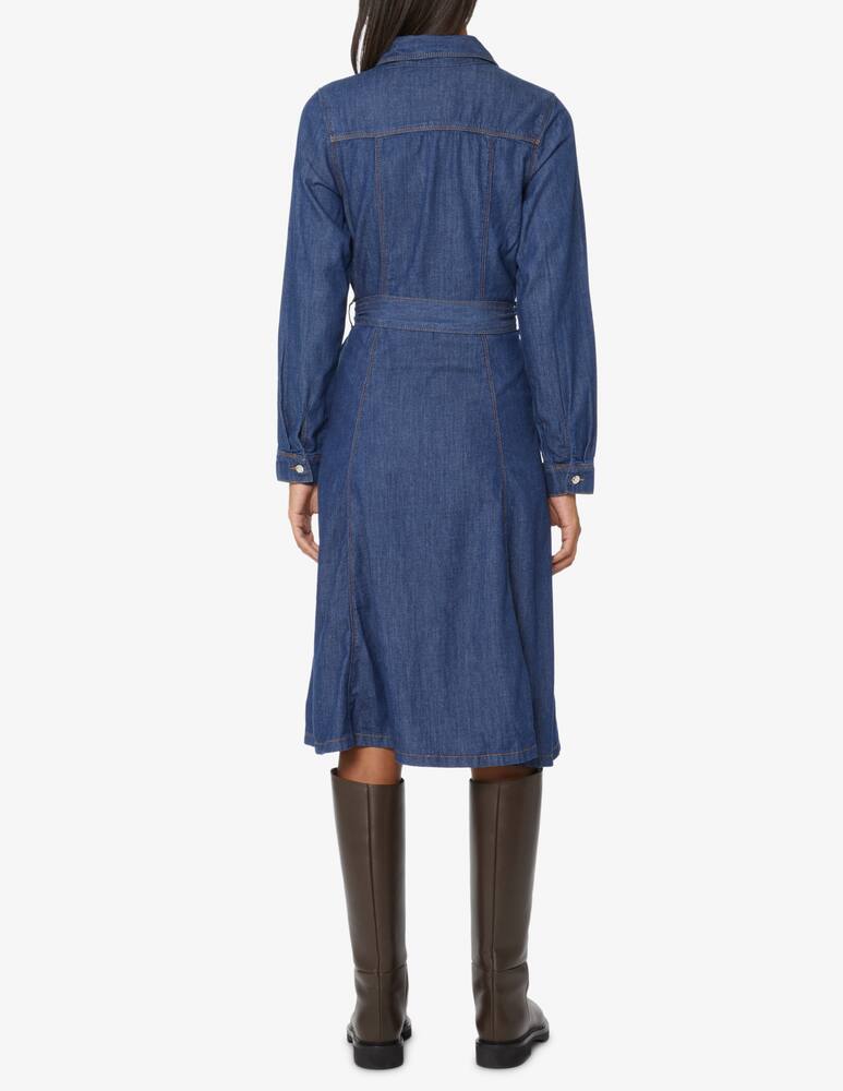 rinascente Tommy Hilfiger Abito midi Fitflare con cintura - Blu