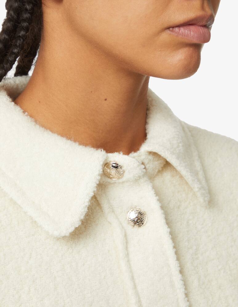 rinascente Tommy Hilfiger Boucle wool blend overshirt - White