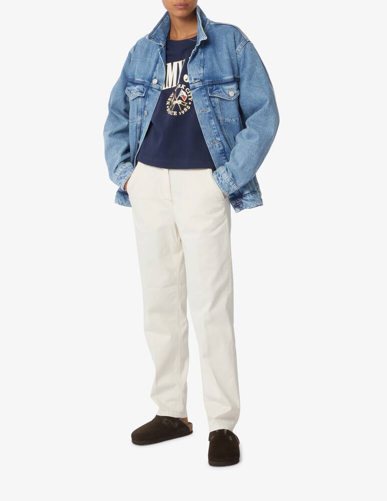 rinascente Tommy Jeans Oversized denim jacket - Light blue