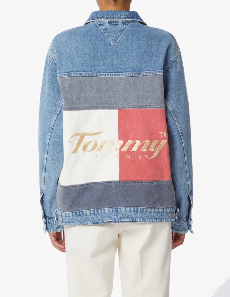 rinascente Tommy Jeans Oversized denim jacket - Light blue