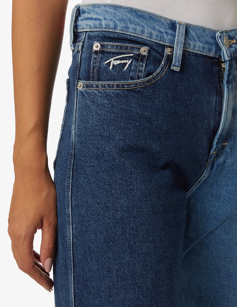 rinascente Tommy Jeans Betsy high rise bicolor straight jeans - Blue