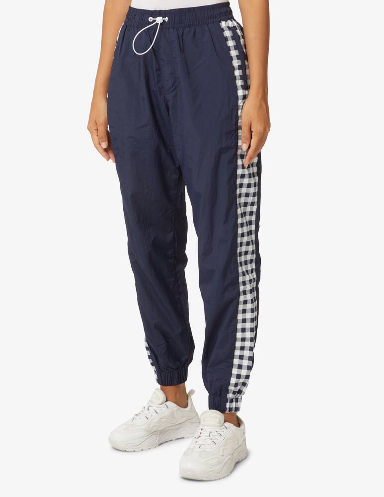 rinascente Tommy Jeans Vichy nylon trousers with woven band - Blue