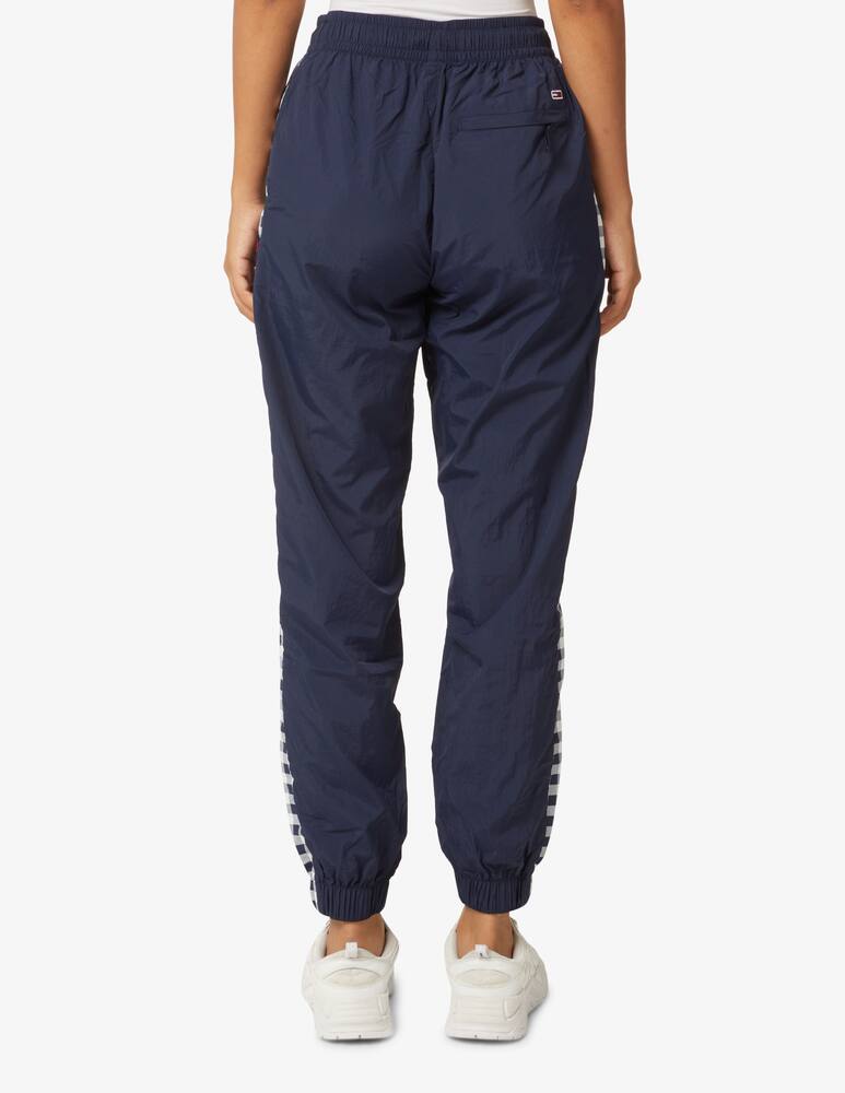 rinascente Tommy Jeans Vichy nylon trousers with woven band - Blue