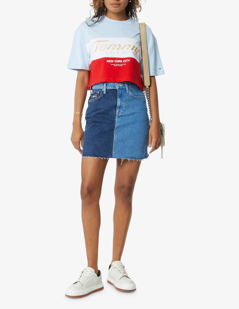 rinascente Tommy Jeans Archive cotton striped oversized t-shirt - White