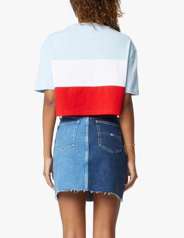 rinascente Tommy Jeans Archive cotton striped oversized t-shirt - White