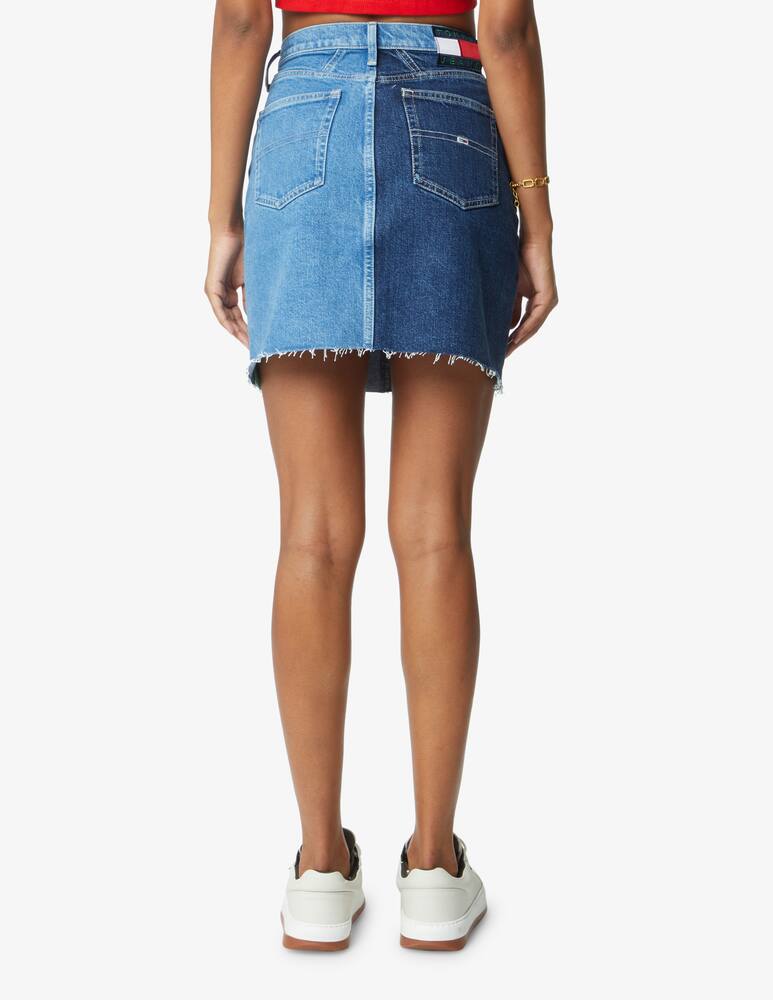 rinascente Tommy Jeans Gonna di jeans Mom bicolor - Blu