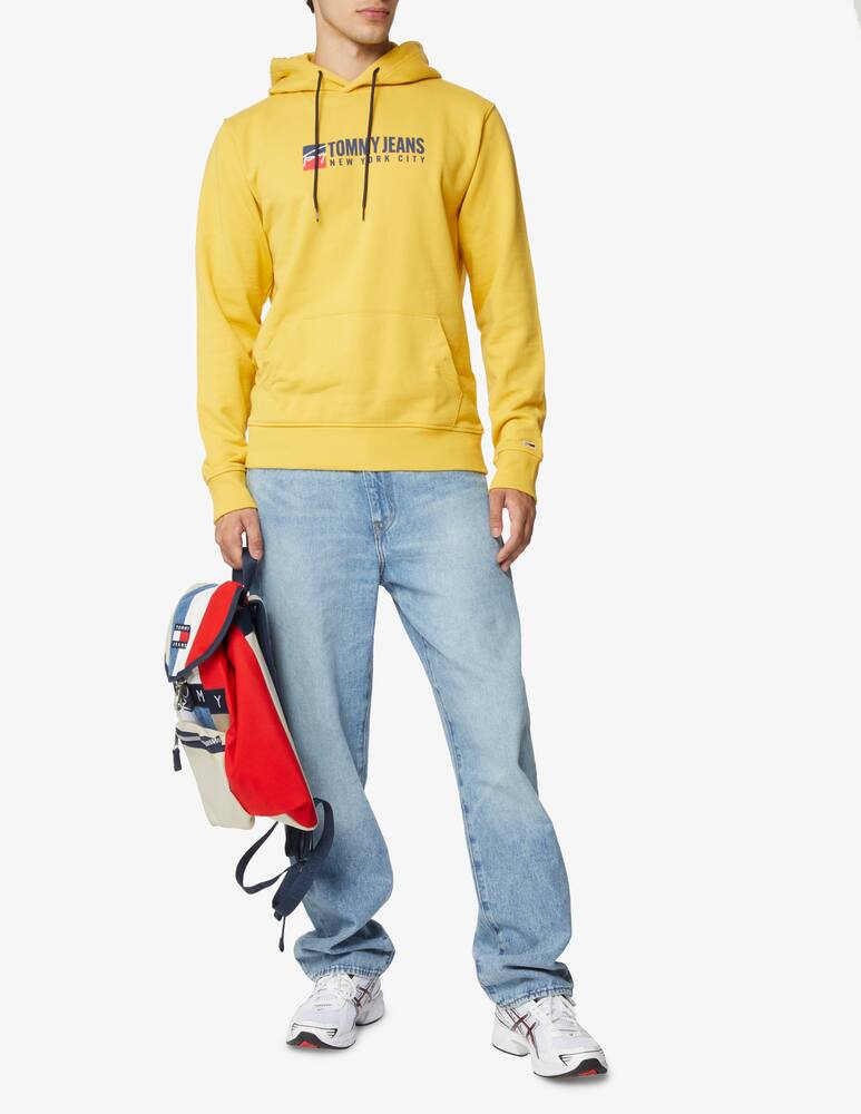 rinascente Tommy Jeans Felpa con cappuccio con logo - giallo