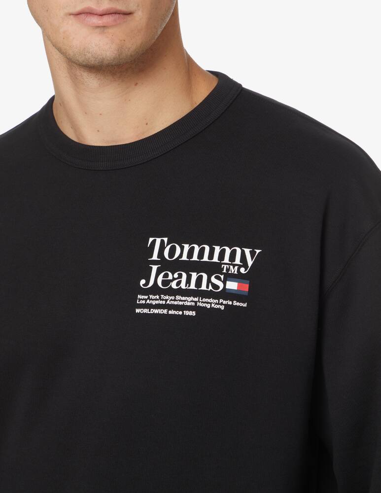 rinascente Tommy Jeans Over fit sweater - Black