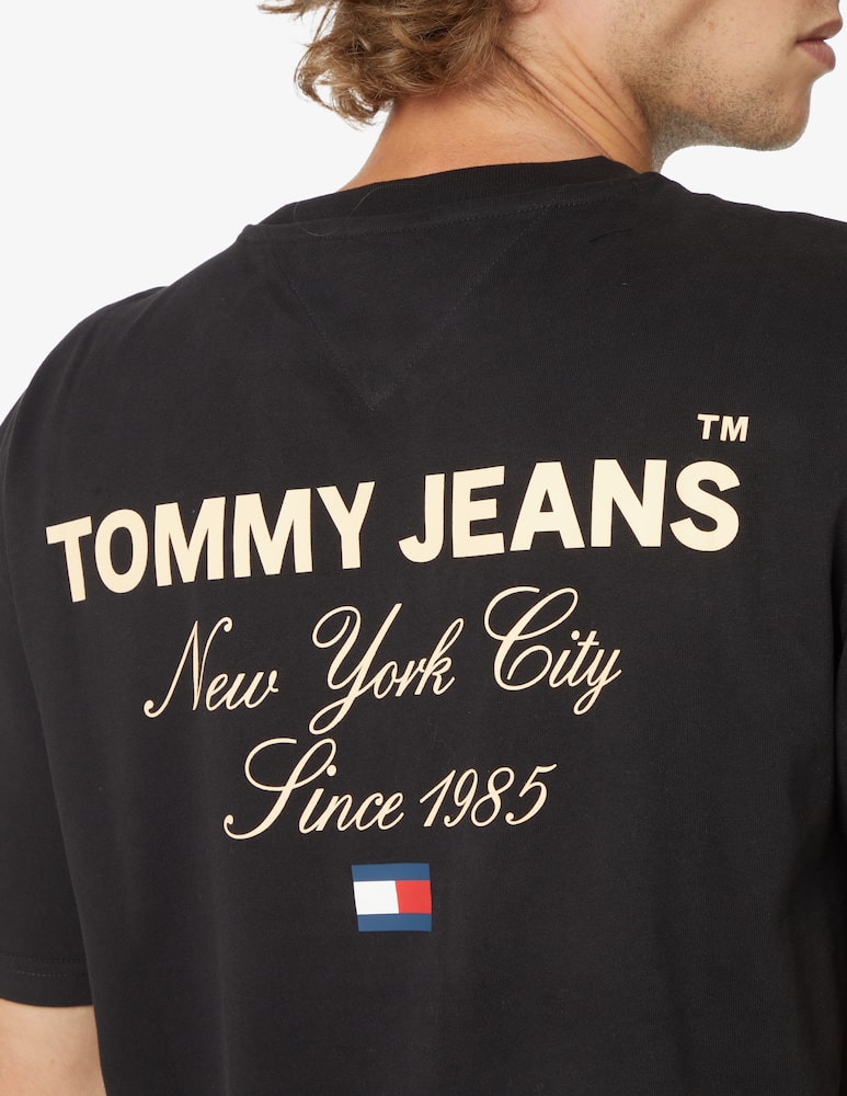 rinascente Tommy Jeans Back logo t-shirt - black