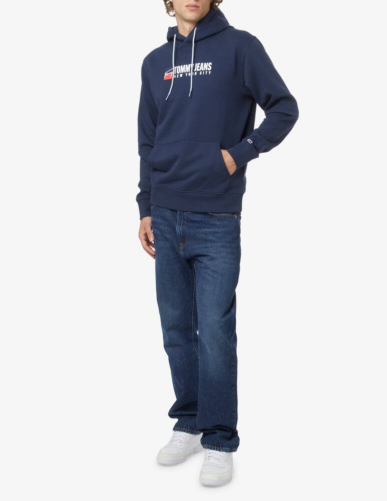 rinascente Tommy Jeans Felpa con cappuccio con logo - blu