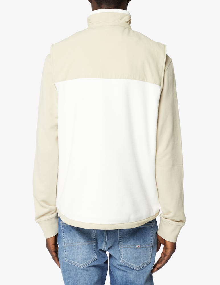 rinascente Tommy Jeans Recycled pile vest jacket - Beige