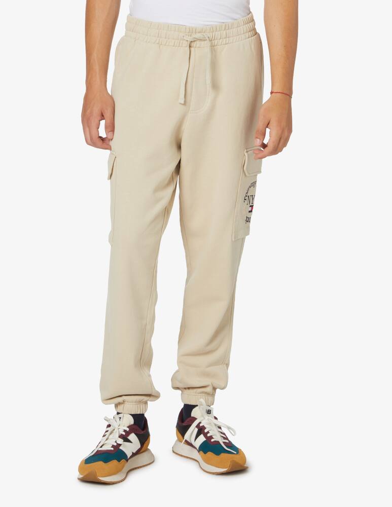 rinascente Tommy Jeans Logo cargo sweatpants - Beige