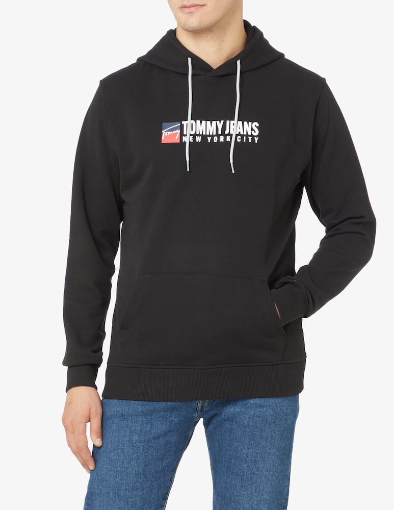 rinascente Tommy Jeans Felpa con cappuccio con logo - nero