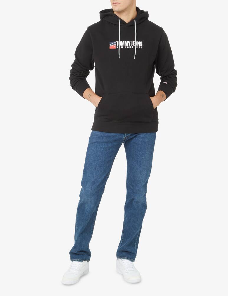 rinascente Tommy Jeans Felpa con cappuccio con logo - nero