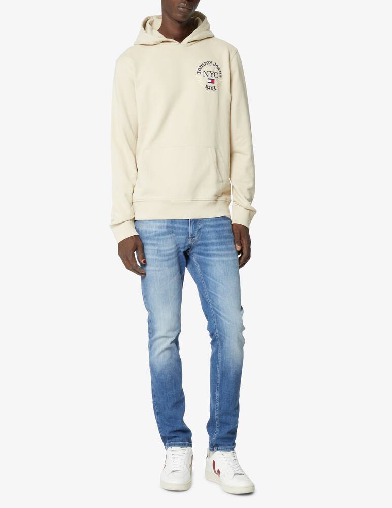 rinascente Tommy Jeans Felpa con cappuccio con logo - Beige