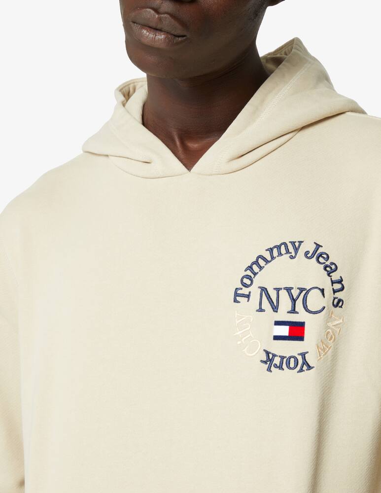 rinascente Tommy Jeans Felpa con cappuccio con logo - Beige