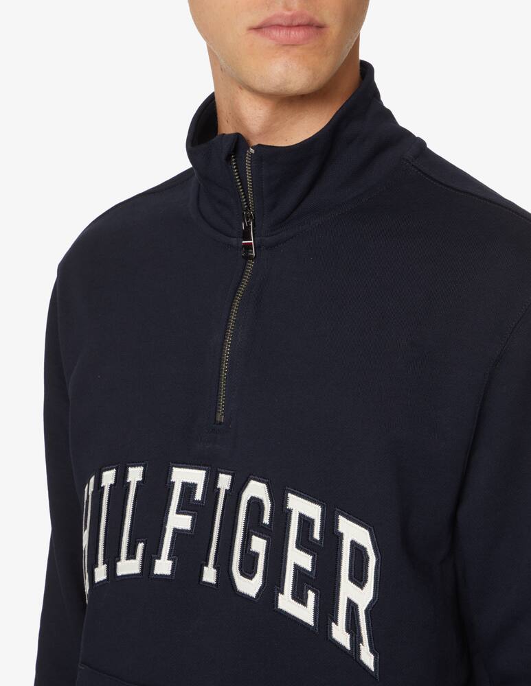 rinascente Tommy Hilfiger Felpa mzip hilfiger archivio ricamo - Blu