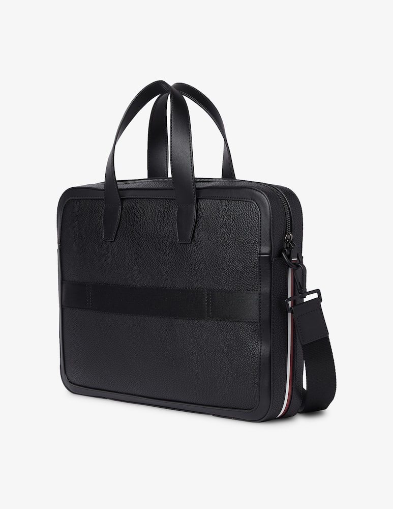 rinascente Tommy Hilfiger Logo central laptop bag - Black