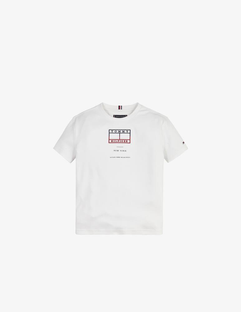 Tommy Hilfiger Maglia con bandiera ricamata - Bianco - immagine 1 Tommy Hilfiger Maglia con bandiera ricamata - Bianco - immagine 1